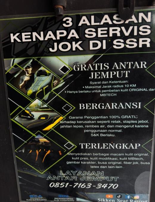 Banner 3 Alasan Kenapa Servis Jok di SSR terpasang di toko